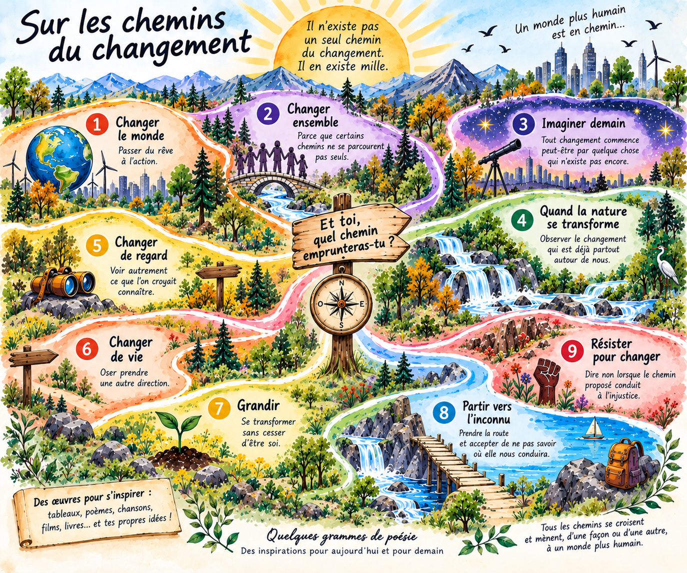 Carte des chemins du changement