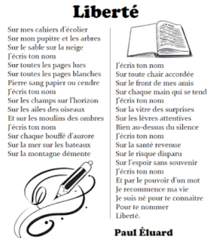 Paul Éluard, Liberté